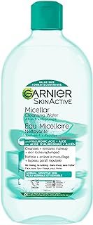 Garnier Micellar Cleansing Water, All-In One Hydrating and Replumping Makeup Remover + Face Cleanser with Hyaluronic Acid & Aloe, Hypoallergenic, Normal to Sensitive Skin, 700 mL