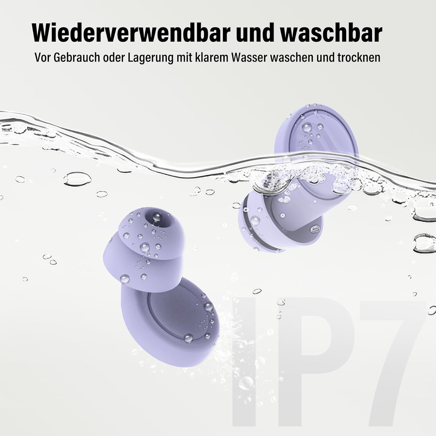 Q2Pro, tappi per le orecchie per dormire, riduzione del rumore da 35 dB, protezione dell'udito riutilizzabile, per dormire, viaggi, concerti e concentrazione, 7 cuscinetti ultra morbidi XS/S/M/L
