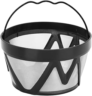 Reusable Coffee Filter Basket Washable Coffee Strainer for Coffee Machine Fine Filter Screen Equipment High Filtration Accuracy for Home Kitchen Use Black Food Grade PP and Stainless