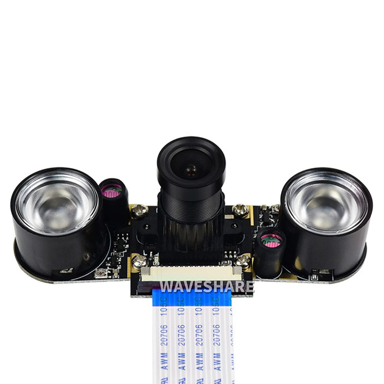 ZEZEFUFUReplacement Camera Module IR Night Vision 3.6mm Fish Eye Mini Octoprint Kit for Raspberry Pi