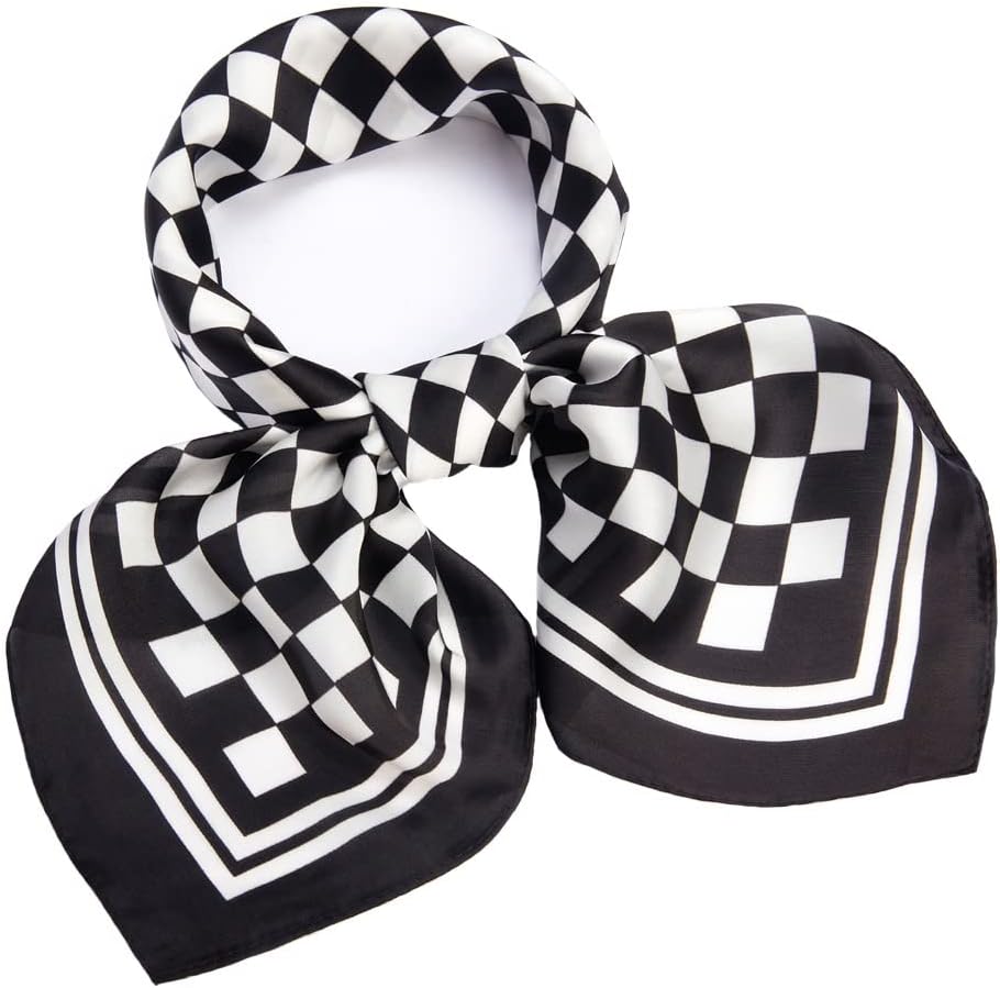 27 inch Silk Like Scarf Square Satin Head Scarves Fashion Neck Scarfs for Women