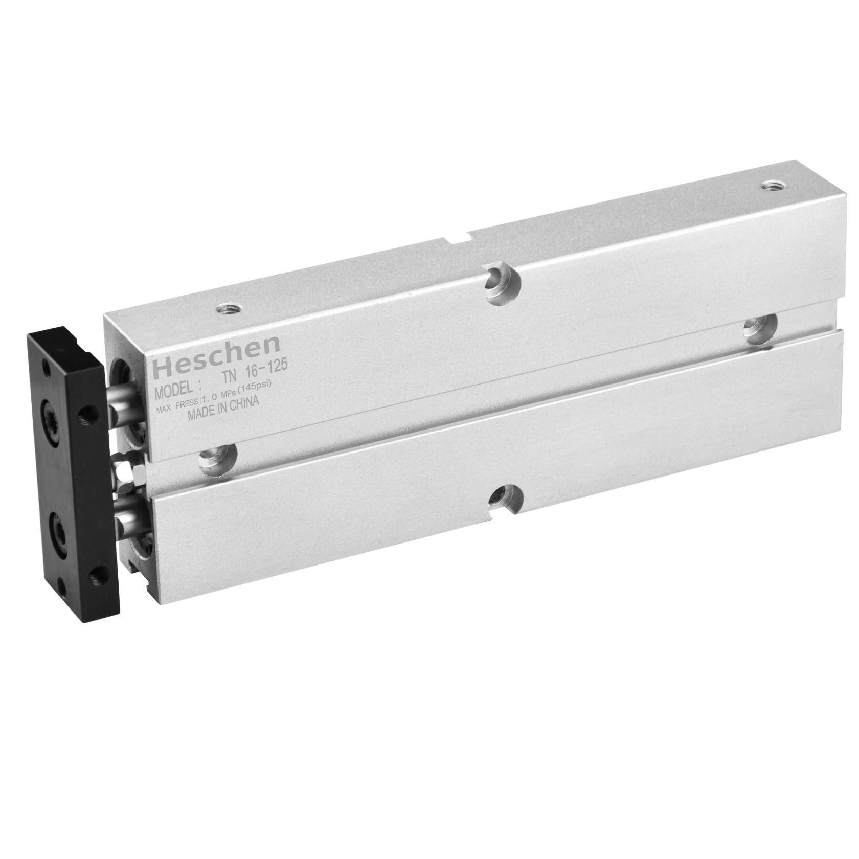 Cilindro Pneumatico Heschen SC 32-125 - Doppio Effetto, Alesaggio 32mm, Corsa 125mm | Per Applicazioni Industriali