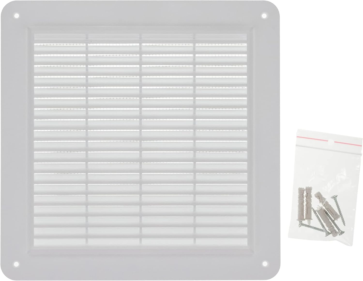 HVAC OV 10 x 10 Inch White Plastic Square Vent Cover HVAC Air Return