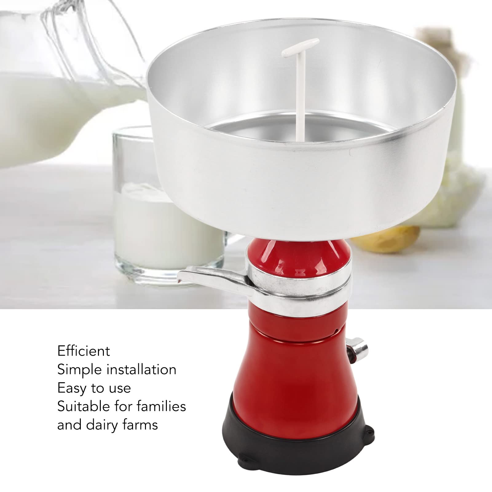 Jeanoko 80L Handbuch Milchtrennmaschine Mini-Milchzentrifuge Entfettungsmaschine Manueller Separator für Milchcreme