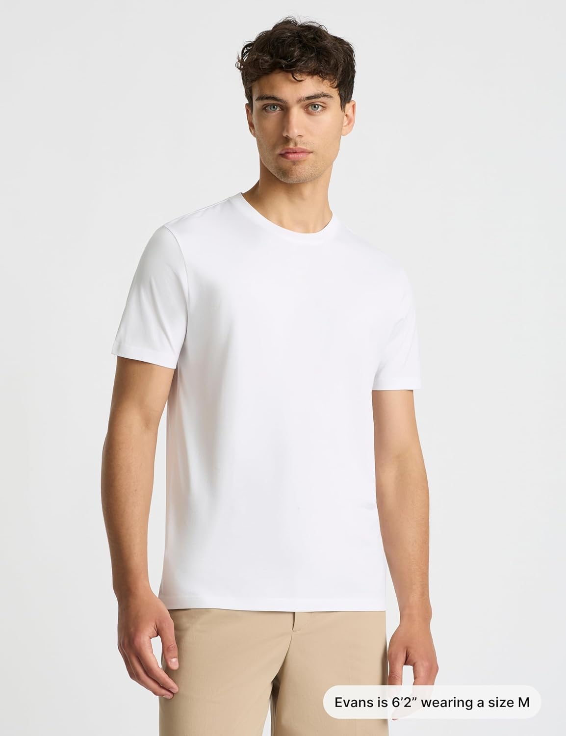 Men’s Supima® Mercerised Cotton T-Shirt – USA-Grown Cotton, Luxury Finish, Crew Neck, Short Sleeve, Structured Fit - Image 2