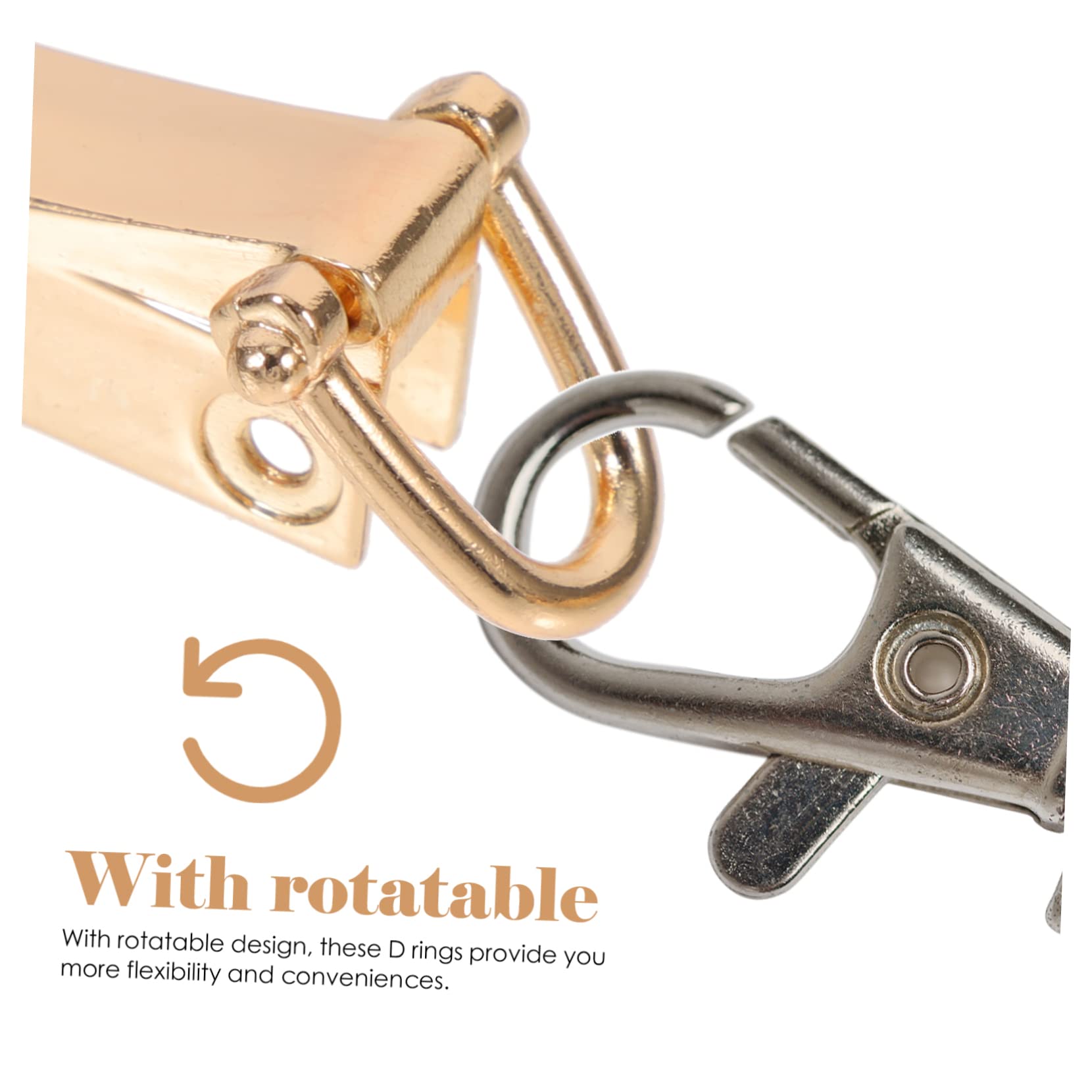 100 Anelli A D In Metallo 25 Mm Per Cinghie, Fibbie, Borse, Pelle – Oro, Argento, Bronzo, Nero