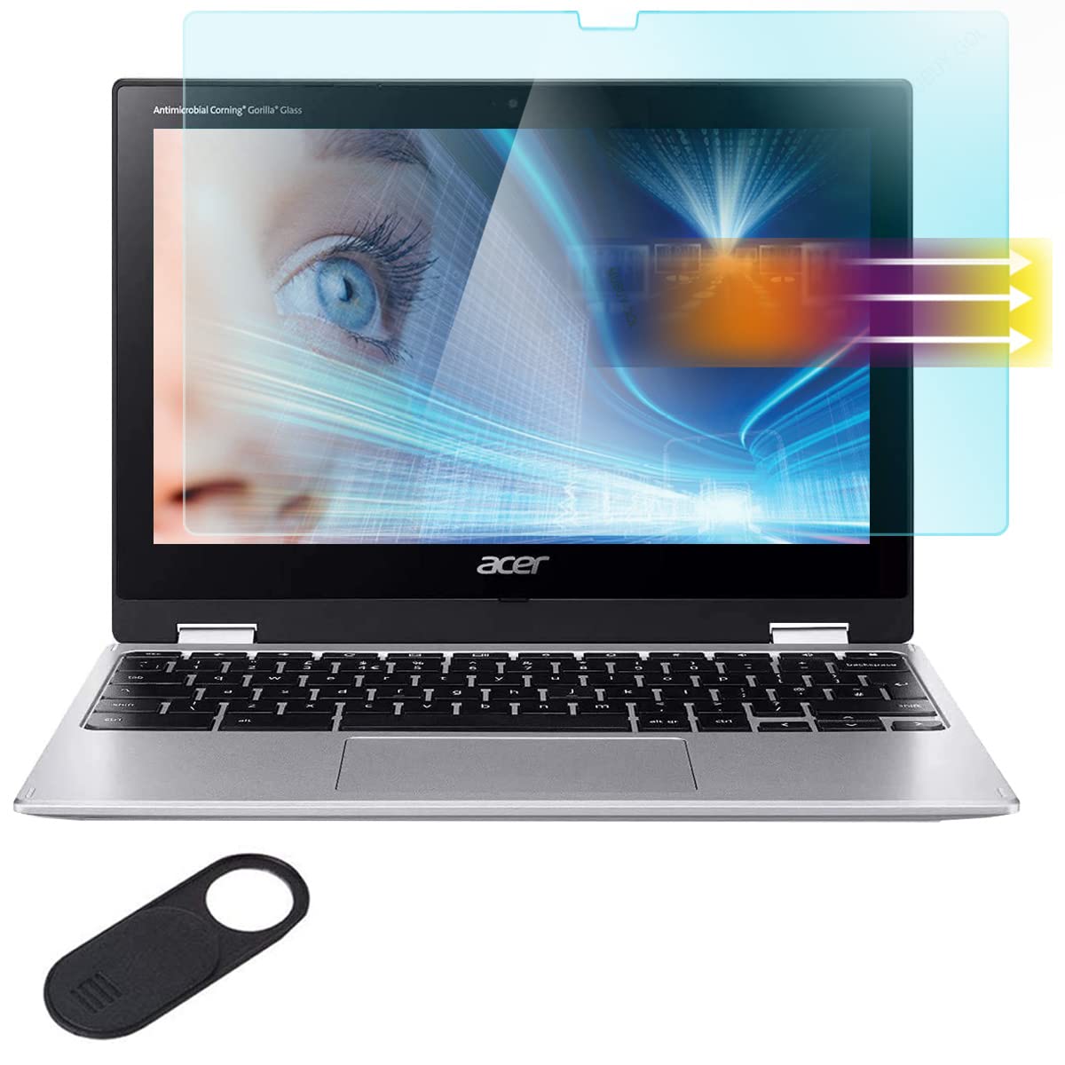 MUBUY-GOL 2-Pack 14" Eyes Protection Fit Acer Chromebook 14 |Acer Aspire 14" |Acer Swift 3 14" Anti Blue Light Anti Glare Screen Protector, Reduces Eye Strain Block UV and Reduce Fingerprint