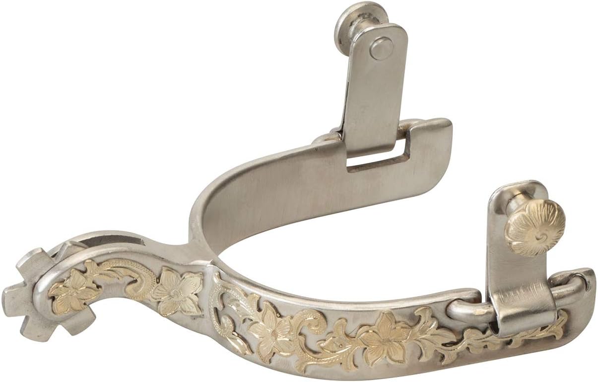 Weaver Leather Ladies' Show Spurs with Floral Design