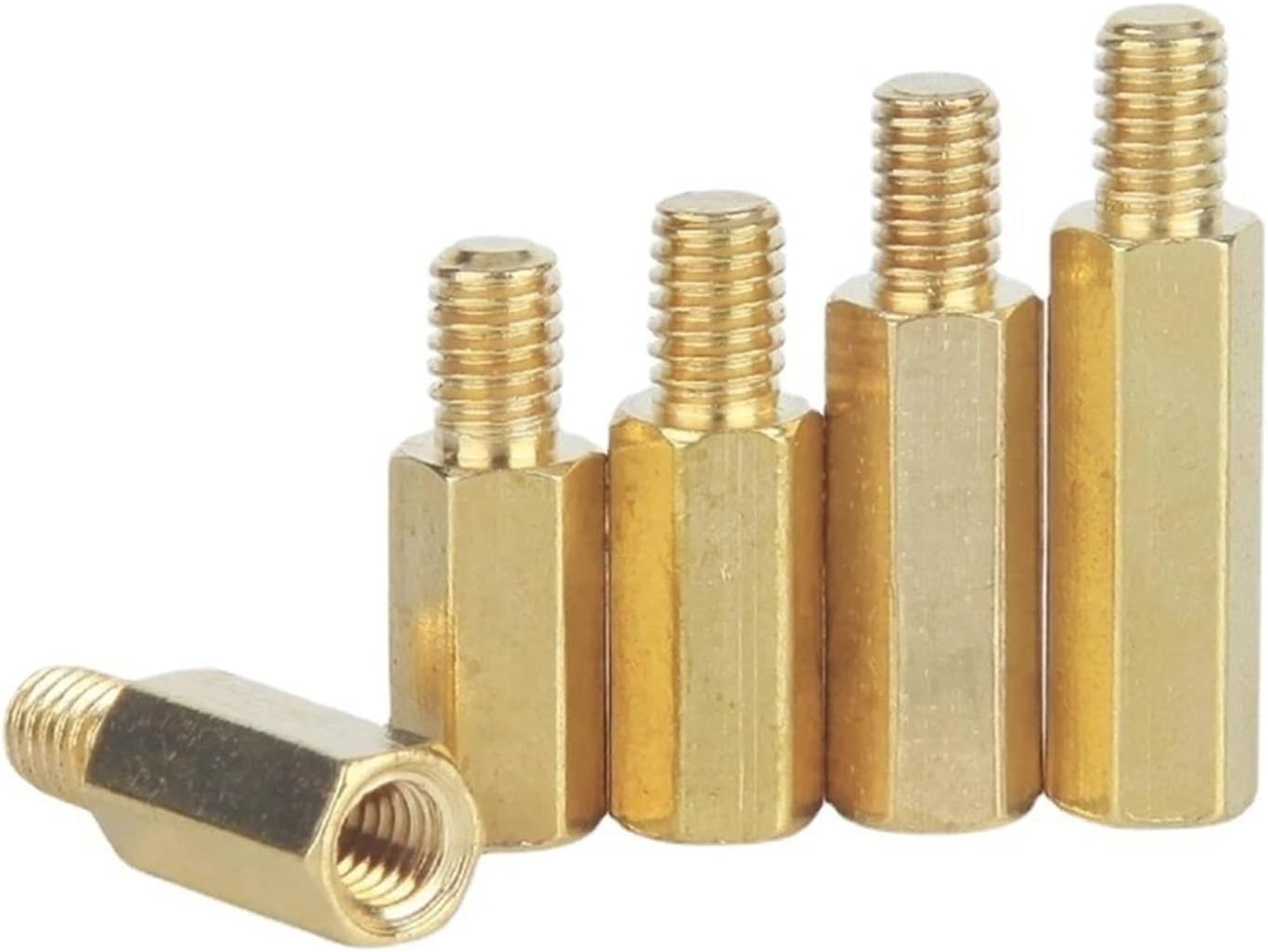 10pcs Thread 6#-32*L+C Mm Hex Brass Standoff Spacer Screw Pillar Computer Motherboard Female Male Standoff Spacer (Color : C 4mm, Size : 20MM_6-32)