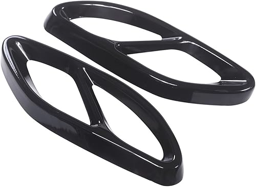 Miniatura 6 de Cubierta de tubo de escape de acero inoxidable 304, color negro, gruesa, con marco trasero