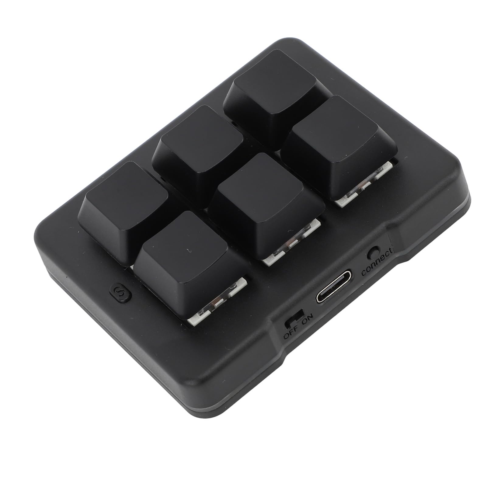 Bewinner Tastiera da Gioco a 6 Tasti USB Cablata, Tastiera da Gioco Meccanica Macro RGB, Tastiera Portatile Sottile con una Sola Mano per, per
