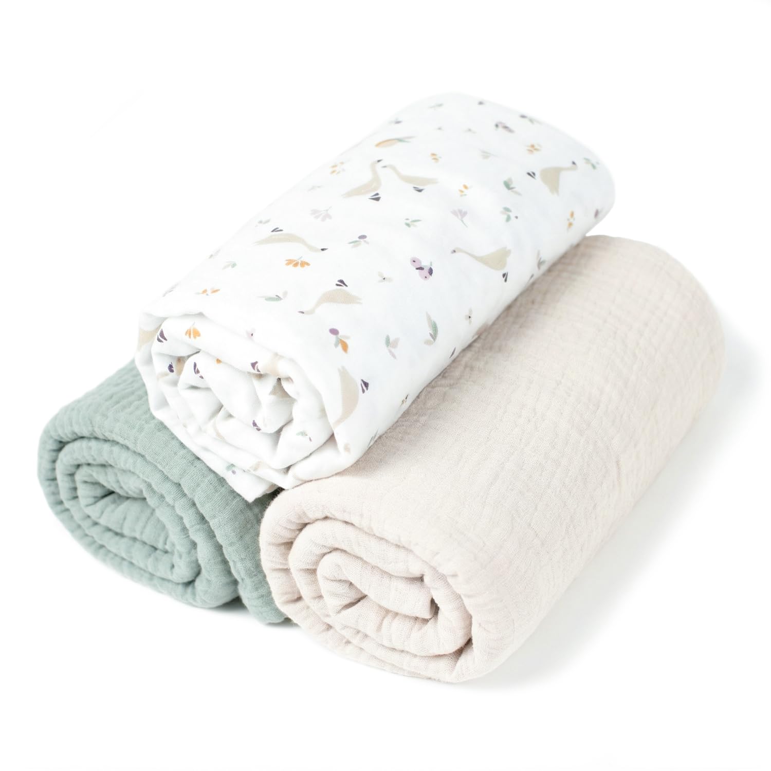 SEVIRA KIDS | Lot de 3 Draps Housses couffin en Coton, Sidonia - 70 x 30 cm - Made in France