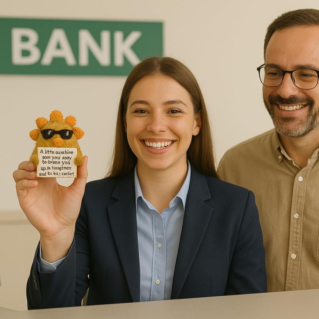 Positive Sunshine Radiate Warmth - Emotional Support Crochet Dolls Handmade Positive Crochet Animals Gifts Emotional Support Plushies for Anxiety & Stress Relief Desk Decor - Image 4