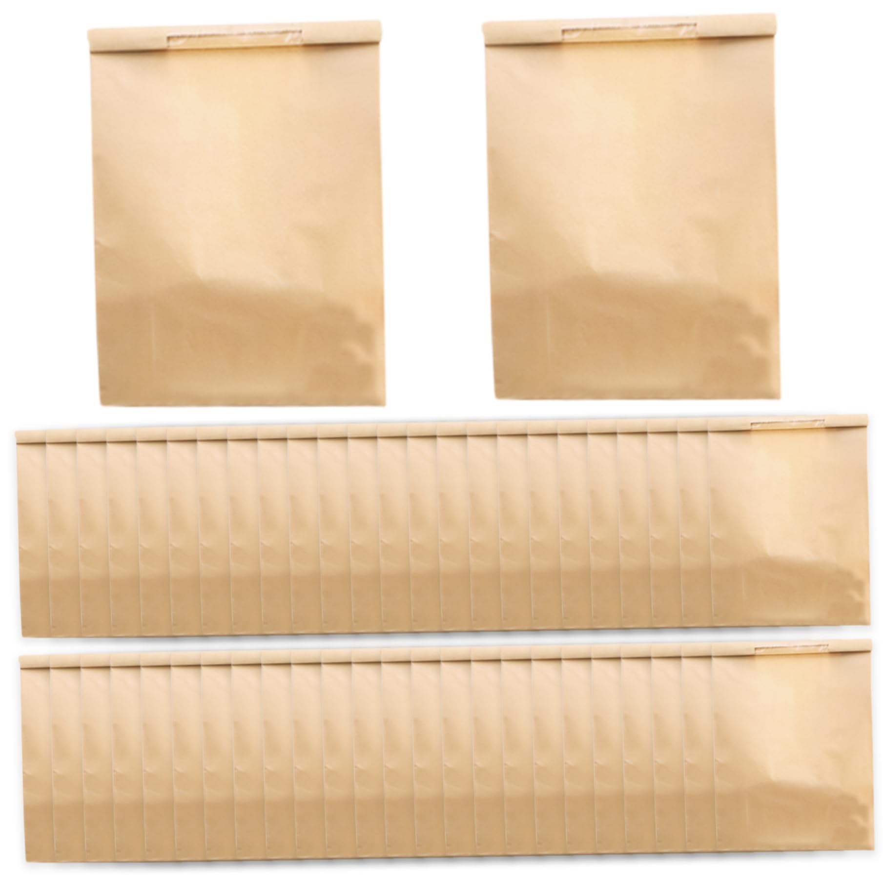 Sacs à pain en papier kraft imperméables avec fenêtre x50