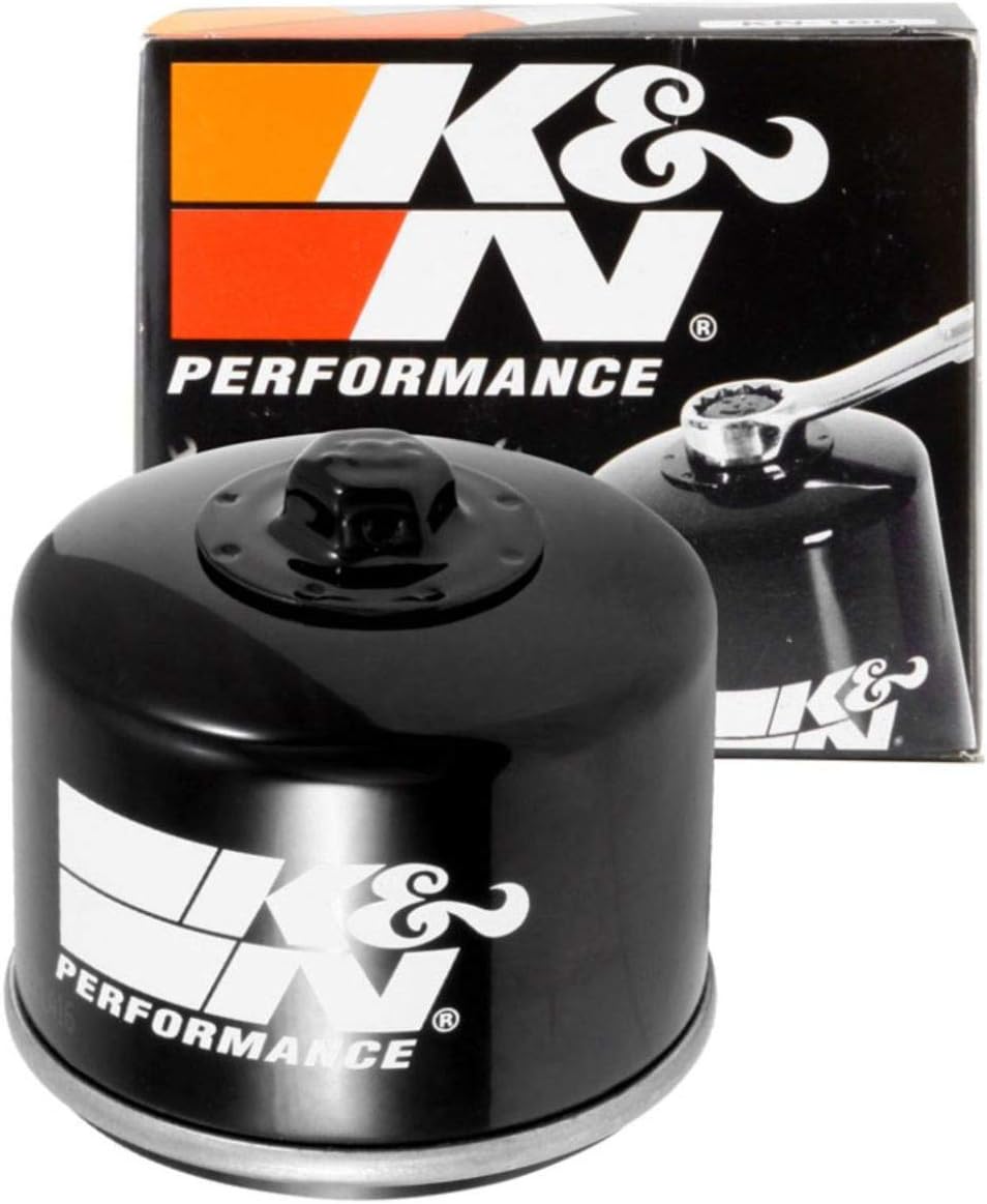 K&N Motorcycle Oil Filter High Performance, Premium, Designed to be used with