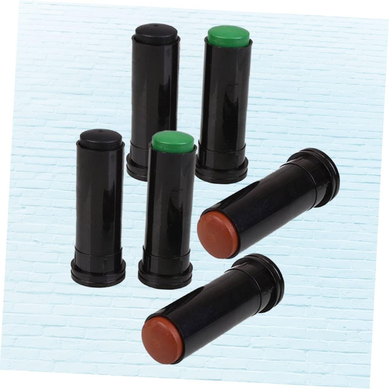 NUOBESTY 6pcs Camouflage Face Paint Sticks Kit Military Cs Face Paint Woodland Hunting Supplies Camo Accessories