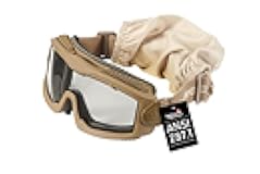 AERO Airsoft Tactical Safety Goggles ANSI Z87.1-Anti-Fog Glasses, 3mm Dual Pane Lens for Hunting, Paintball