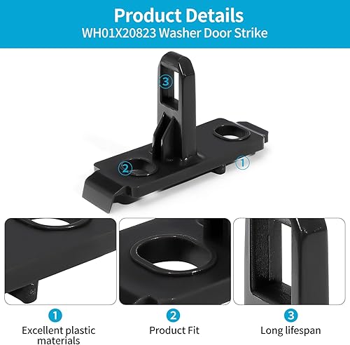 Miniatura 2 de W11316914 - Llave de puerta compatible con Whirlpool Maytag Amana Inglis Washer WFW5620HW0 WFW6620HC0 WFW6620HW0, piezas de repuesto W10921697