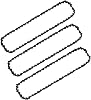 3-PACK 16 replacement chain for Worx WG300 WG303 WG303.1 WG304 Chainsaw Chain Blade 57DL 38LP .05