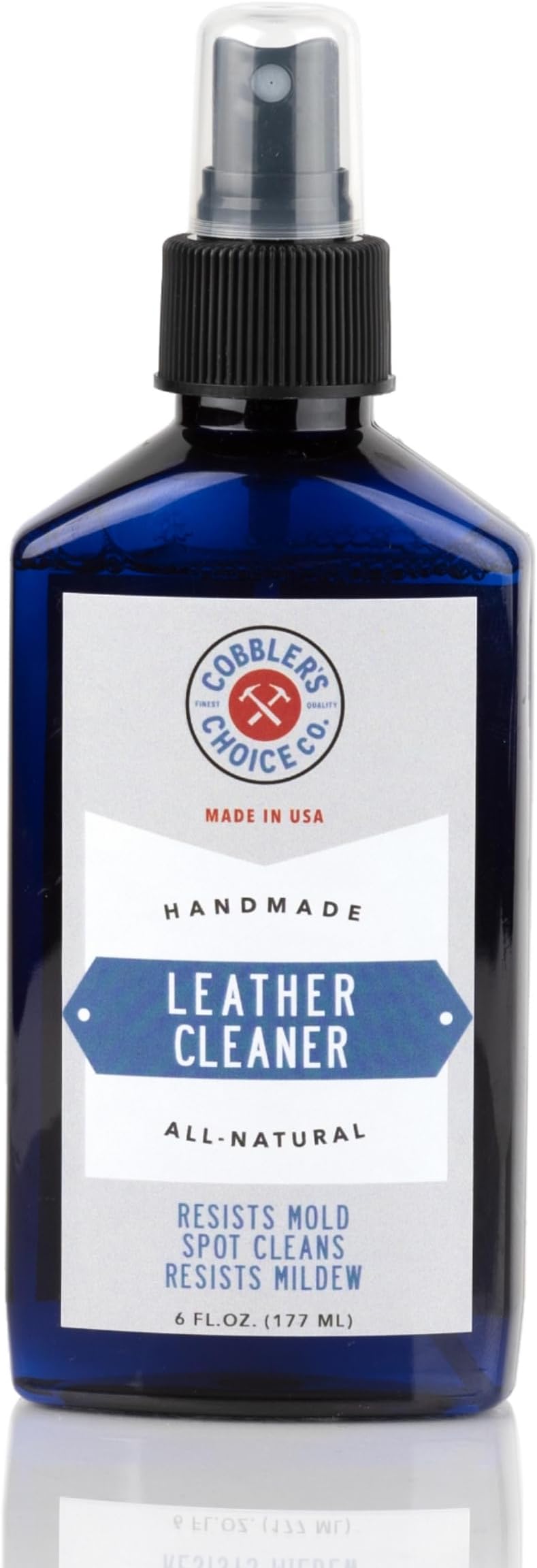Cobbler's Choice Co. Finest Quality Leather Cleaner 100% Natural - Designed to Fight Fresh Stains, Dirt, & Build-Up - Easy Spray Application