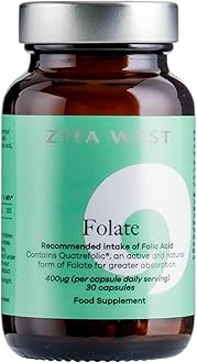 Premium Folate (L-Methylfolate) 400µg - Quatrefolic® Formula for Pre-Conception & Pregnancy - 30 Vegan Capsules