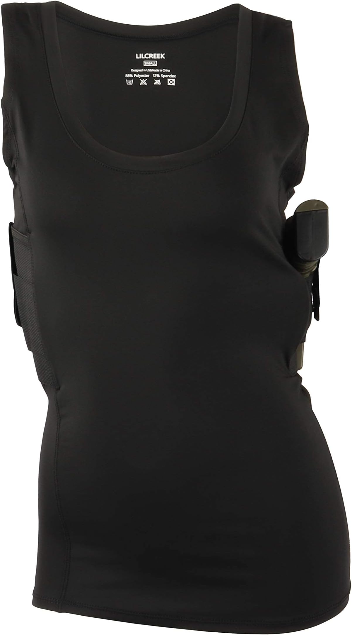 Lilcreek Women's Concealment Tank Top Undercover Concealed Gun Holster Shirt Concealed Carry Clothing CCW Tactical Holster