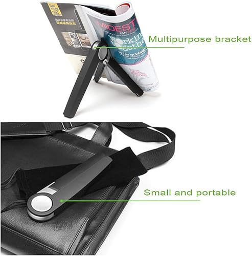 Miniatura 5 de Soporte portátil ajustable para tableta, soporte ventilado portátil de refrigeración, soporte plegable multifunción, soporte ergonómico de