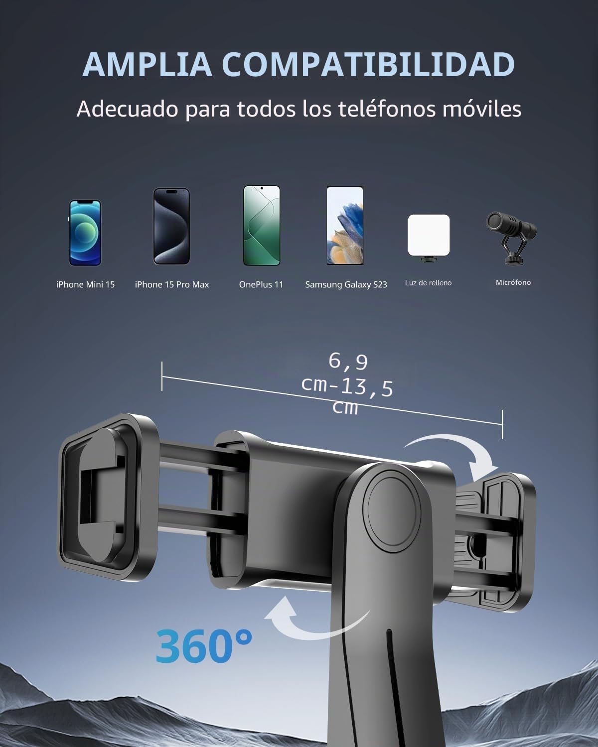 UBeesize Anillo de Luz de 12" con Trípode de 127cm, Aro de Luz para Grabar Vídeo y Retransmitir en Vivo en Youtube, Instagram o TikTok, Aro de Luz con Trípode Compatible con Teléfonos y Cámaras