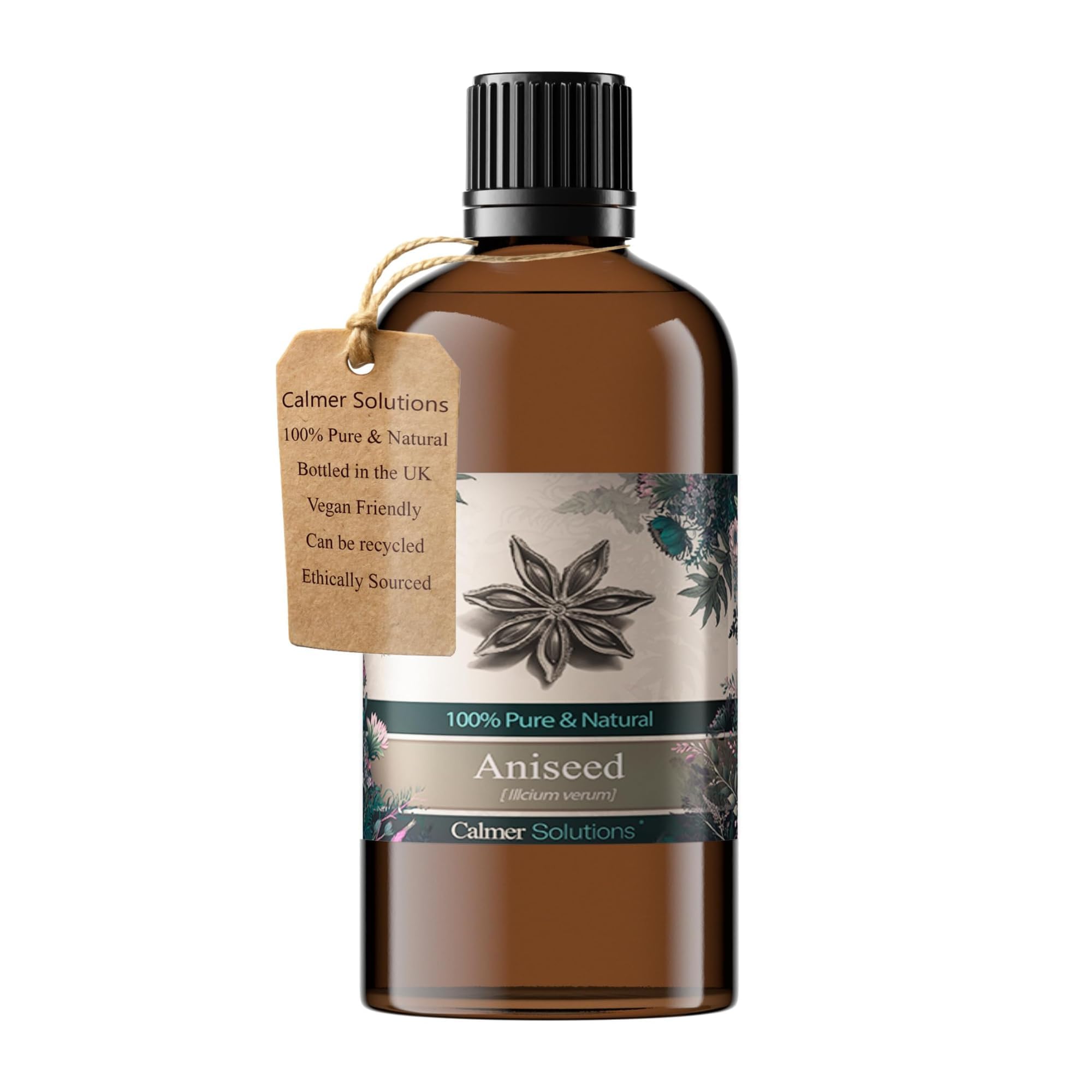 Calmer Solutions Pale Yellow Aniseed 100% Pure Essential Aromatherapy Oil 100Ml