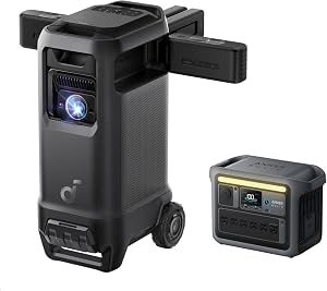 soundcore Nebula X1 Pro with Anker SOLIX C1000 Power Station, 4K Laser