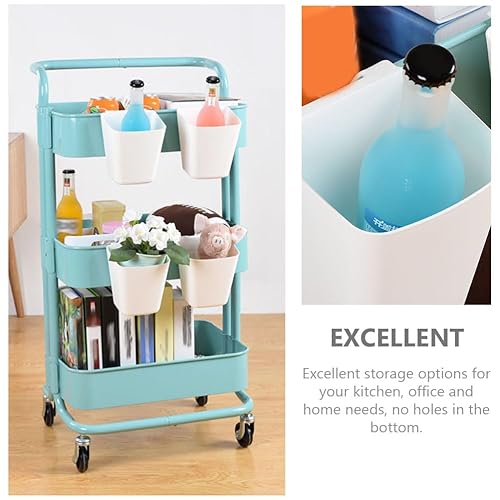 Miniatura 7 de Cabilock 3 soportes colgantes para tazas, accesorios para carrito rodante, organizador de pared de cocina, contenedores para plantas, macetas