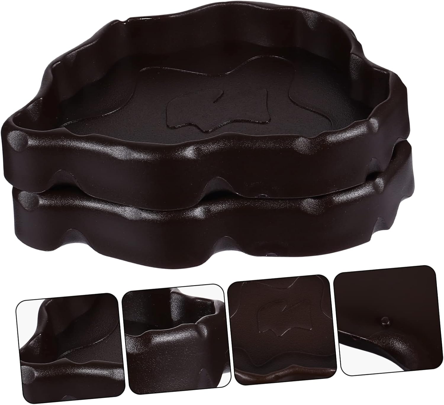 Reptile Water Bowl Reptile Feeding Bowl,6 Pcs Reptile Bowl Pet Bowl Reptile Feeding Bowl Reptile Drinking Dish Resin Reptile Feeder Reptile Feeder Bowl Pet Lizard Dish Gecko