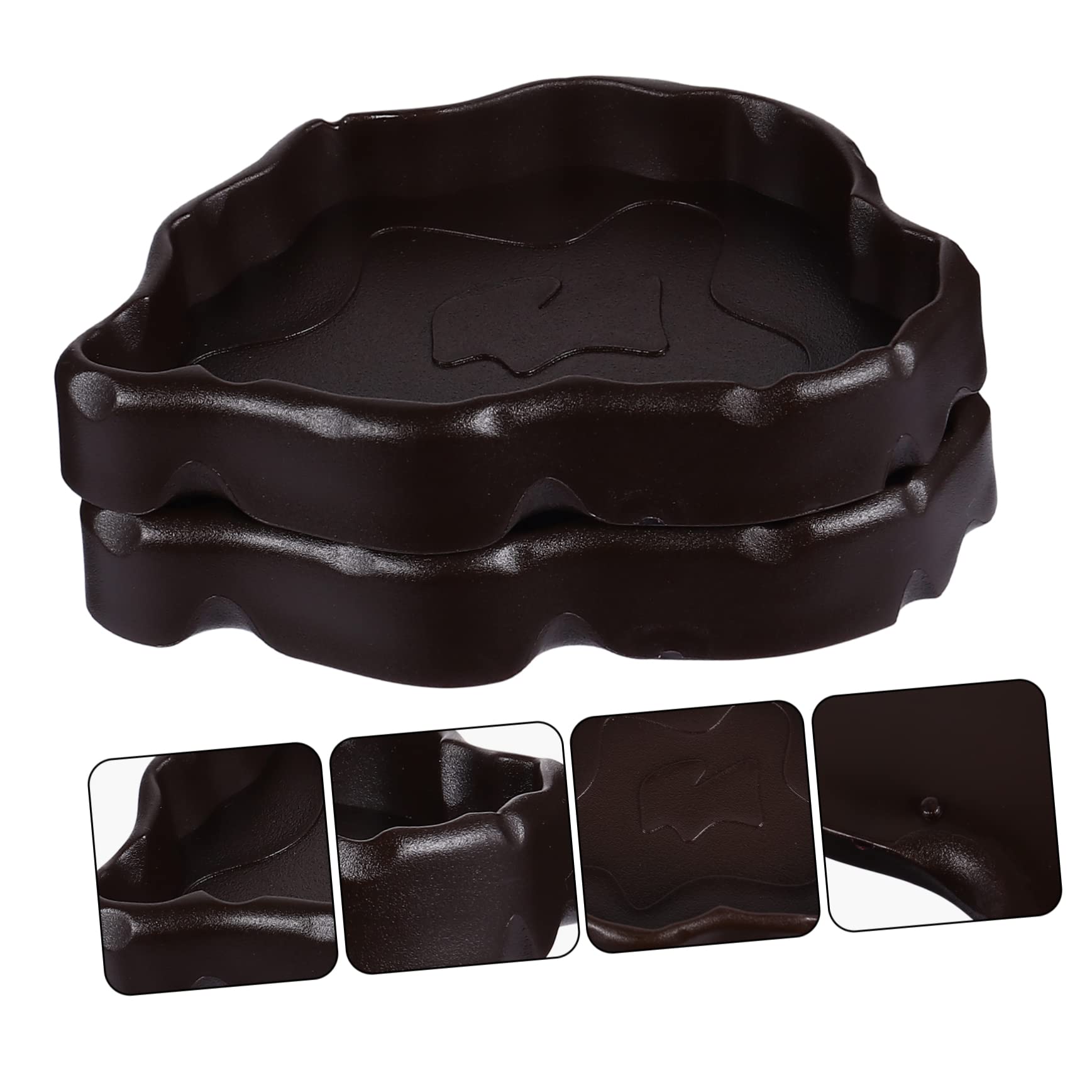 Cuenco de agua para reptiles Cuenco for alimentación de reptiles, 6 piezas Cuenco for reptiles Cuenco for mascotas Cuenco for alimentación de reptiles Plato for beber for reptiles Comedero de resina f