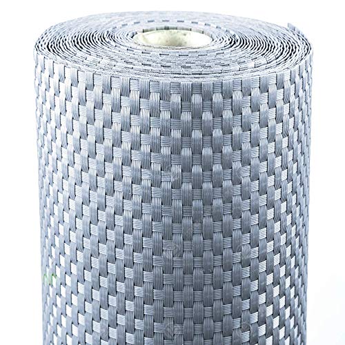 GardenersDream Polyrattan Sichtschutz & Windschutz (Hellgrau, 1 x 2 Meter)