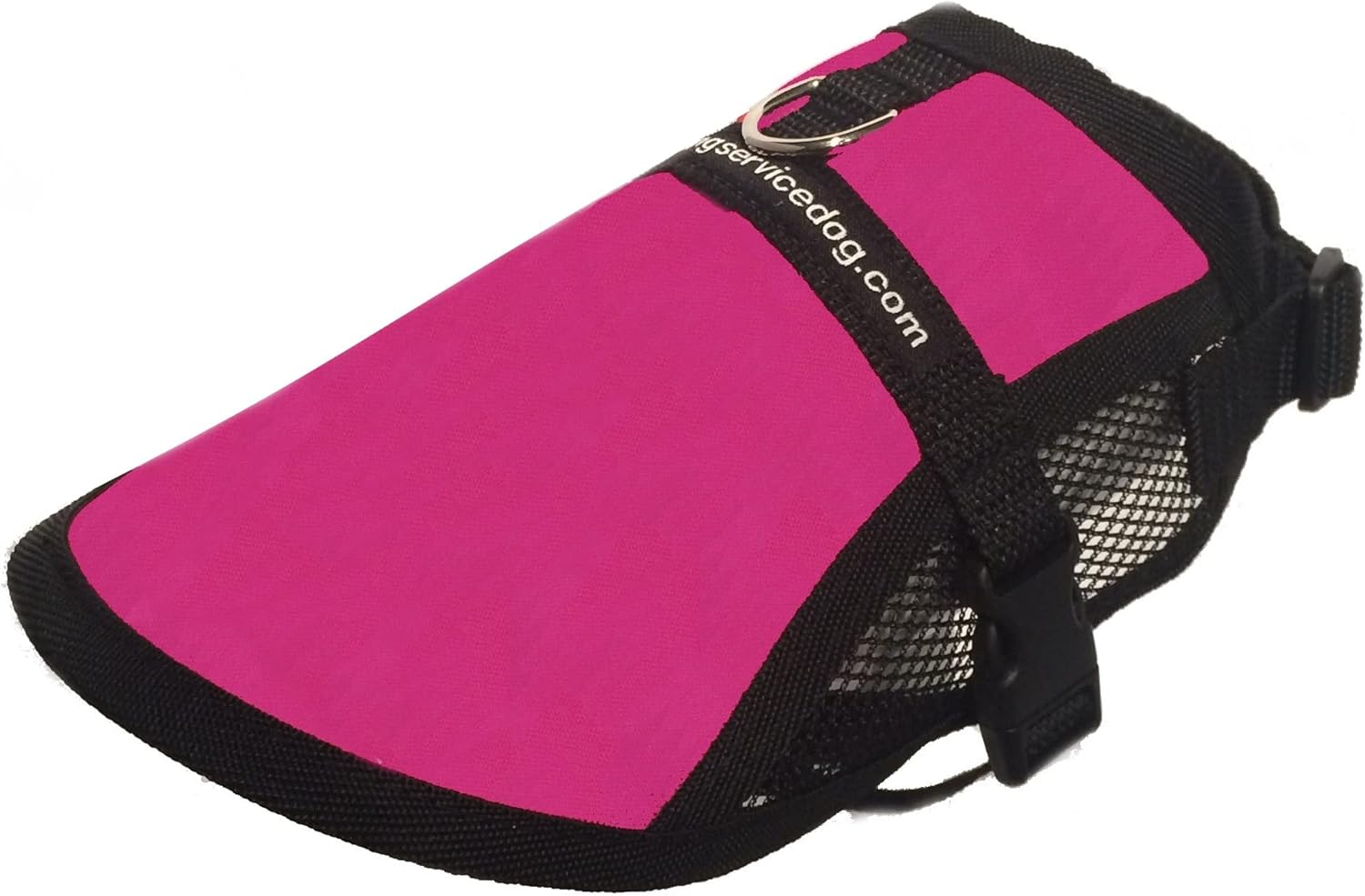 Mesh Dog Vest | Lightweight Cooling Dog Harness | No Pull Dog Harness | Includes Two Pet Emergency Care Cards (Raspberry, 14" - 17" Girth)