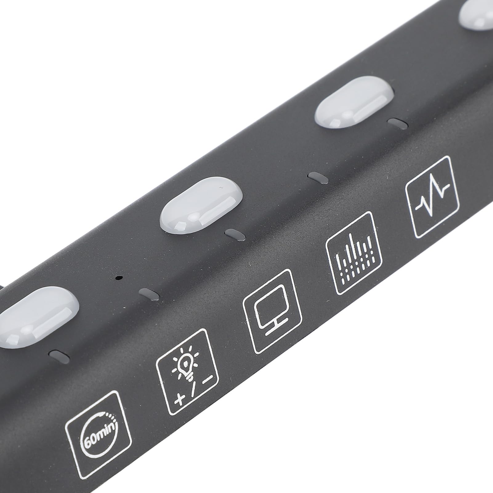 Listwa świetlna RGB na Ekranie Komputera z Podświetleniem do Gier Domowych na Biurko, Ochrona Oczu i Synchronizacja Muzyki dla Entuzjastów Gier, ABS Czarny 23,7 X 3,9 X 2,0 Cala