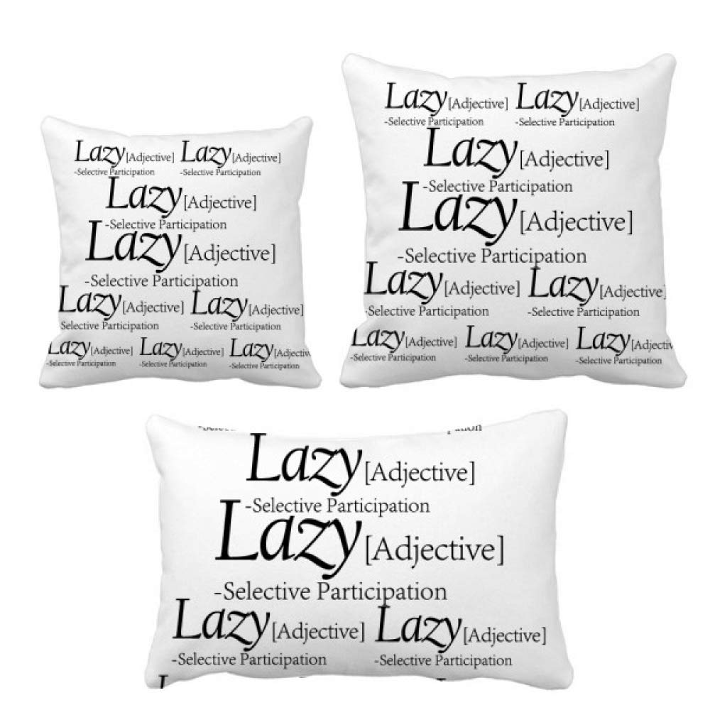 Housse de coussin citation humoristique idée cadeau originale paresse