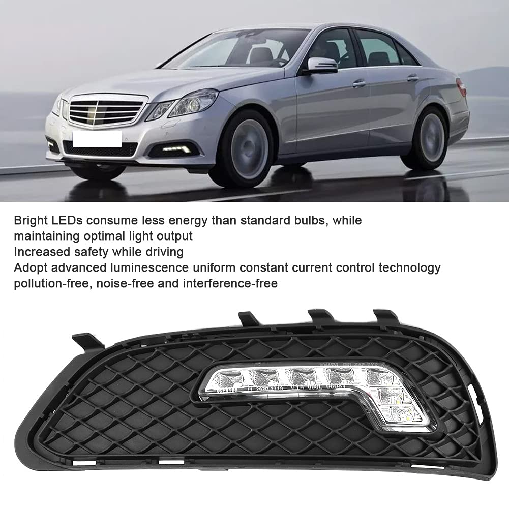Luces de circulación diurna integradas DRL, luz de circulación diurna LED DRL en forma de L aptas para Clase E W212 E180 E200 E260 E320 E400 2009-2010