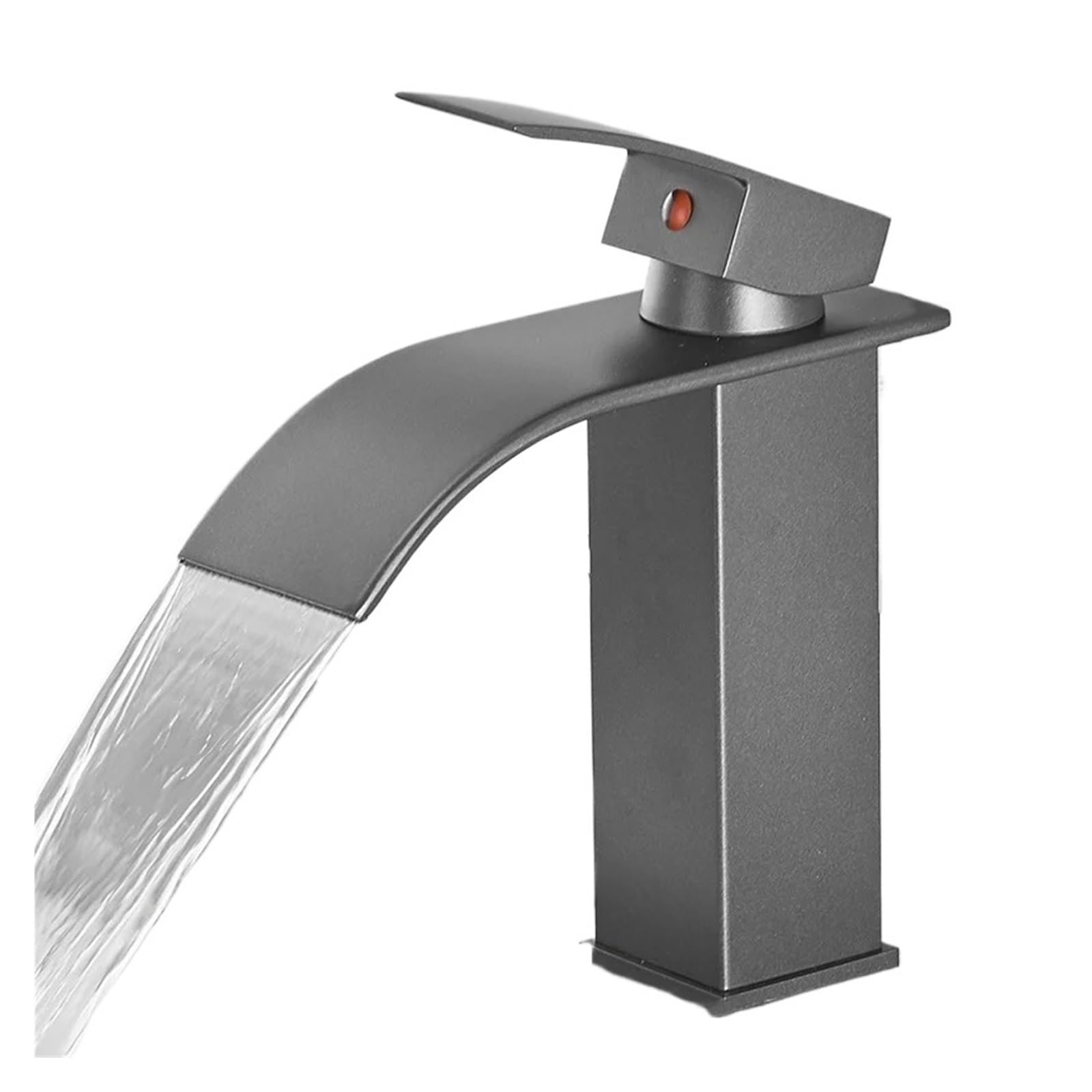 Robinet mitigeur cascade salle de bains G1/2 gris pour évier lavabo