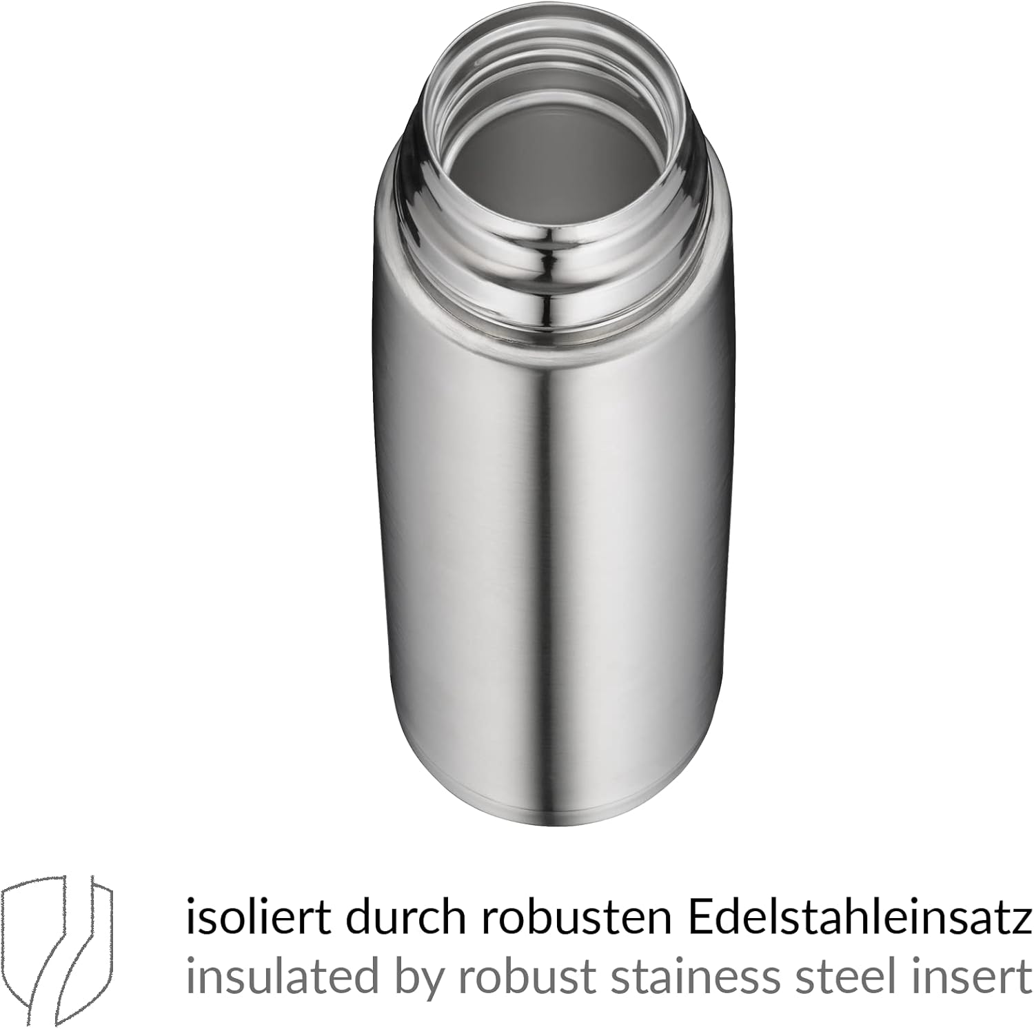 alfi Isotherm Thermos Bottle 1.0 L Perfect Stainless Steel with Screw Cap