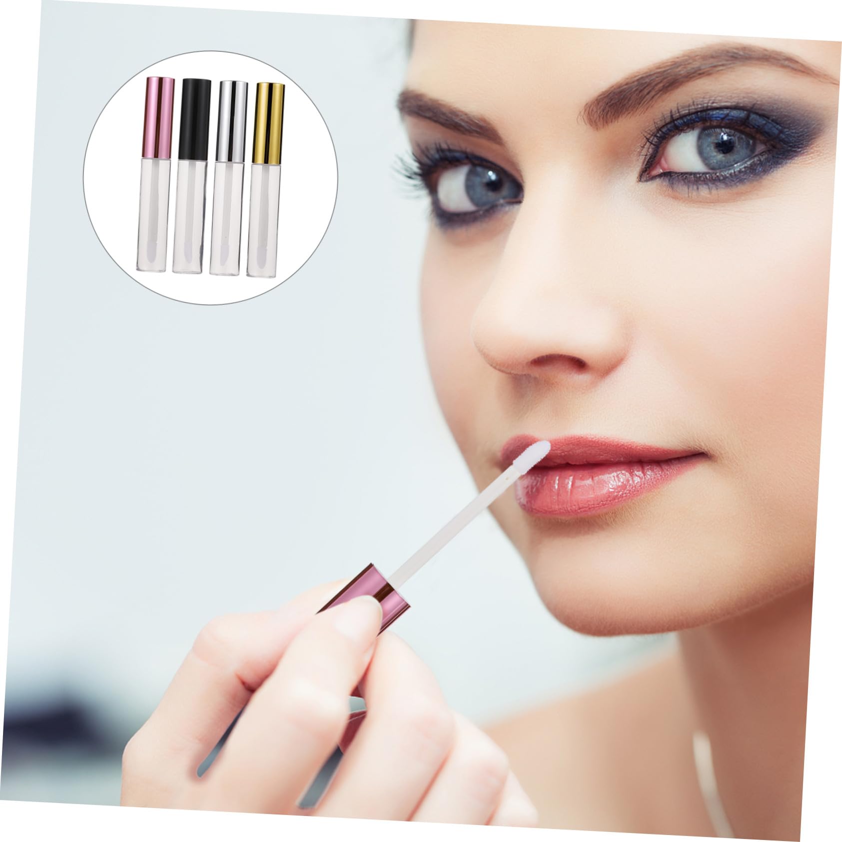 40 Pièces Tubes de Gloss à Lèvres 10ml en Abs, Forme Unique