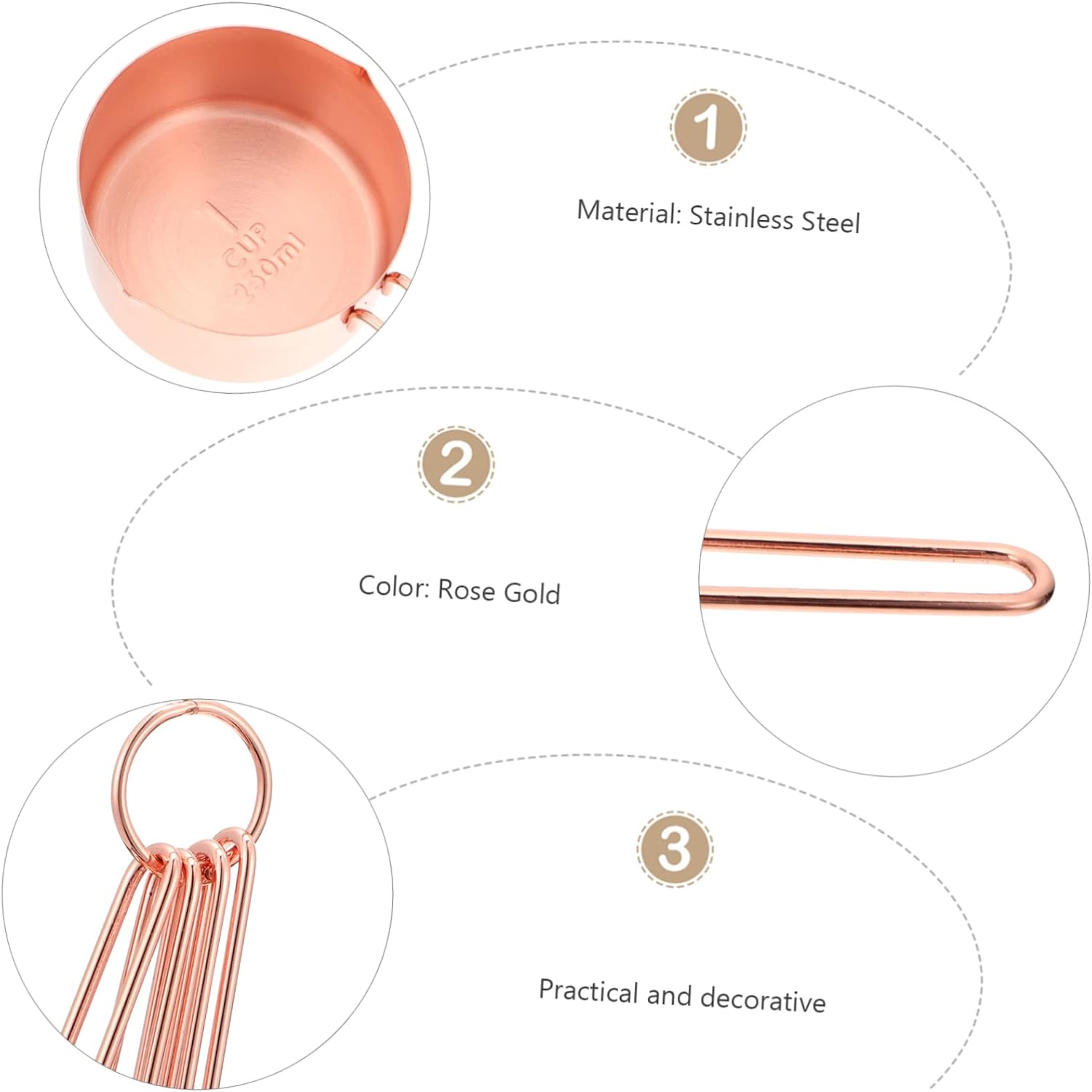 48 Pcs Baking Measuring Spoon Set Baking Cups Baking Spoons Baking Measuring Spoons Tea Stackable Liquid Measuring Cups Stainless Steel Scoop Milk Powder Spoon Coffee