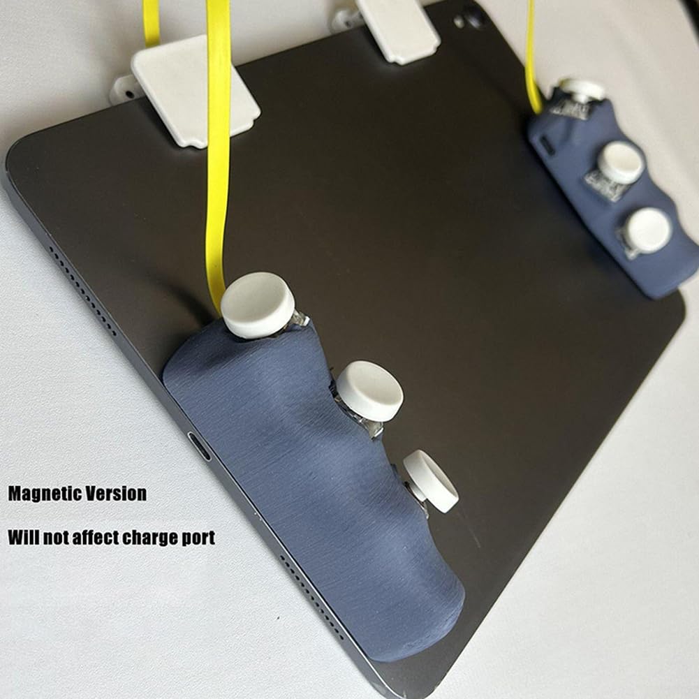 Marchfunny Botones de control de juego para tabletas, paquete de 6 unidades, material ABS, elegante diseño negro, control mejorado para juegos de ritmo rápido (12.4 ~ 13.5 pulgadas)
