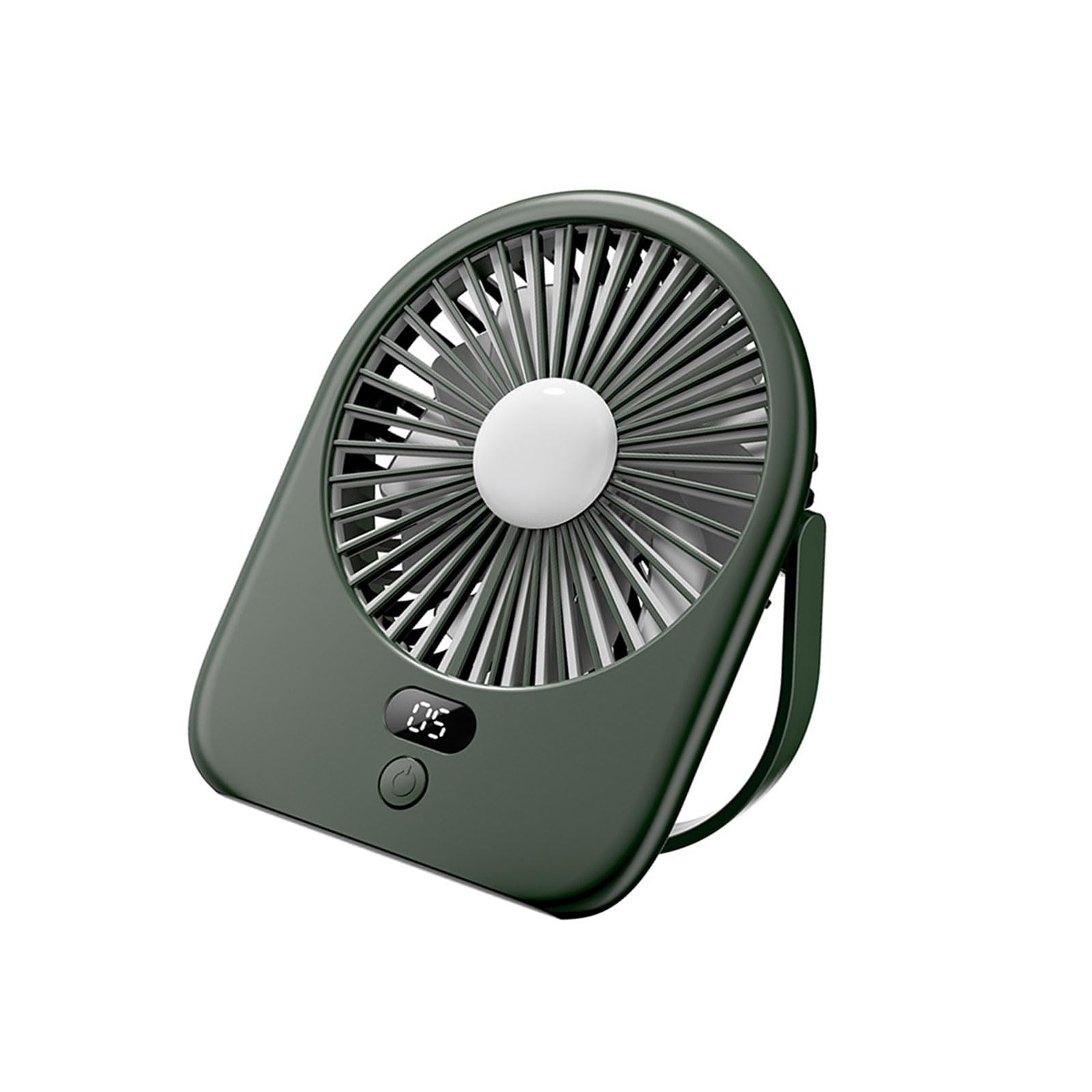 TAZIZI Noise Rechargeable Fan with Light for Desk Use 1200mAh Battery Low Noise Desktop Cooling Gadget Quiet Desktop for Bedroom