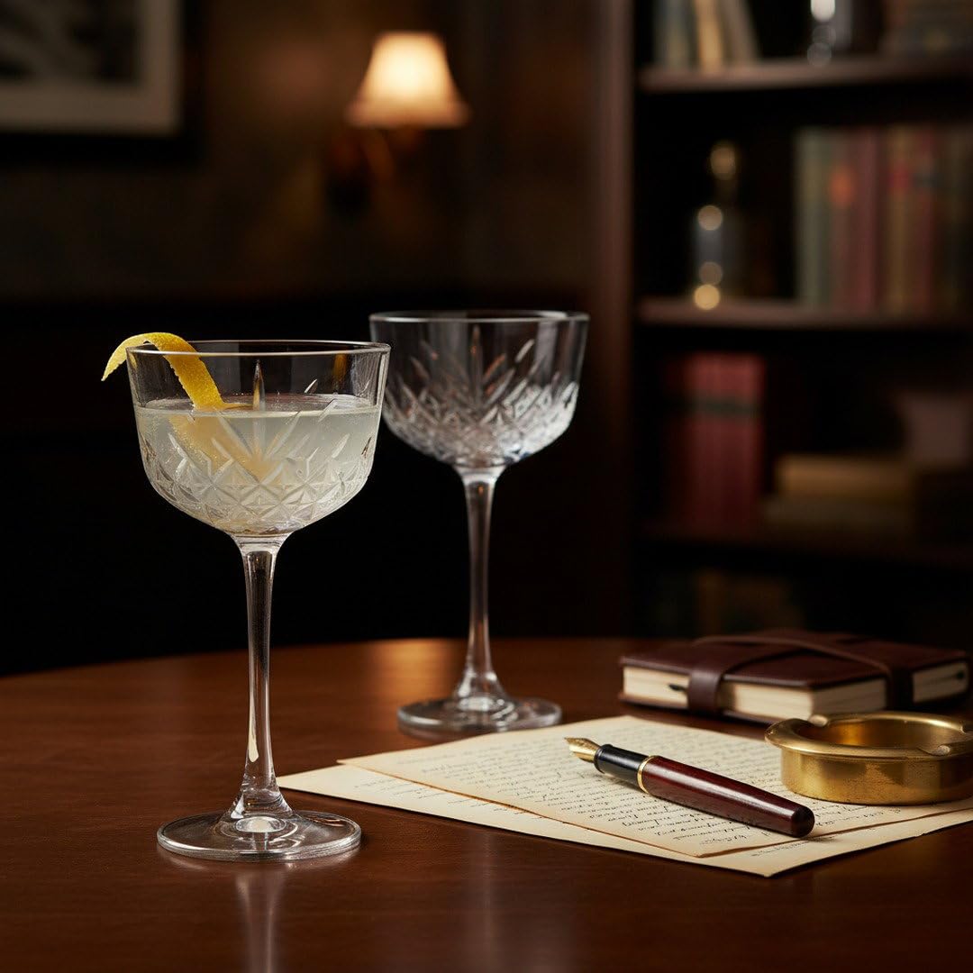 1930s Nick & Nora Cocktail Glasses - Set of 2 -4