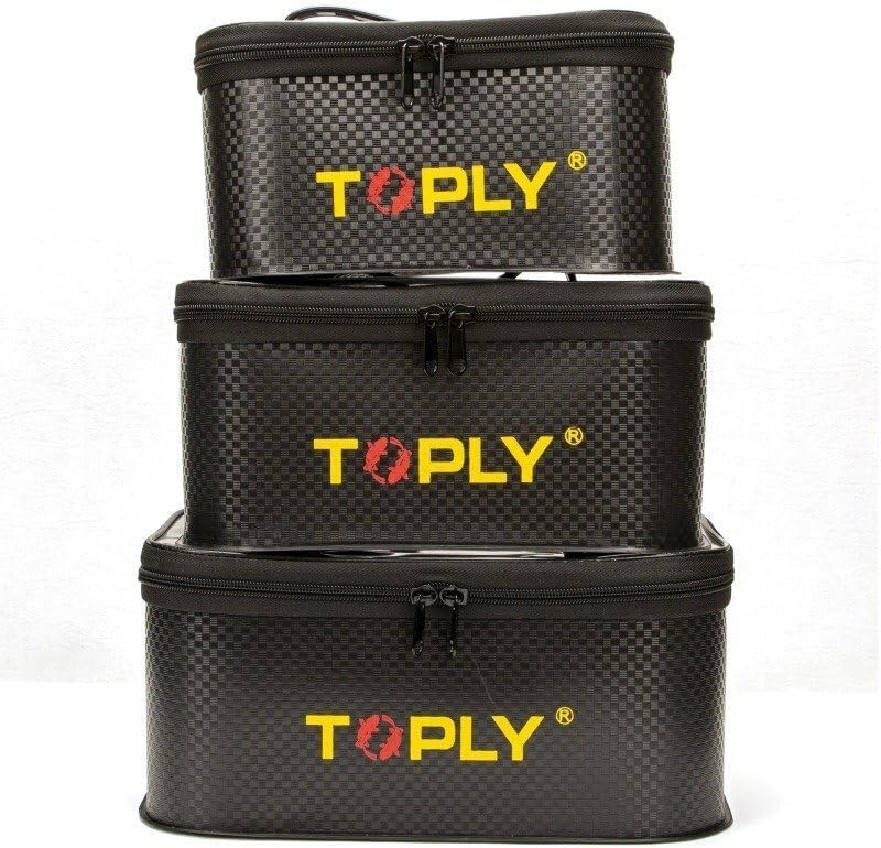 タックルボックス 3個セット S M L 多機能 透明な上蓋 釣り 釣り具 収納コンテナ EVA製 大容量 釣り用ケース