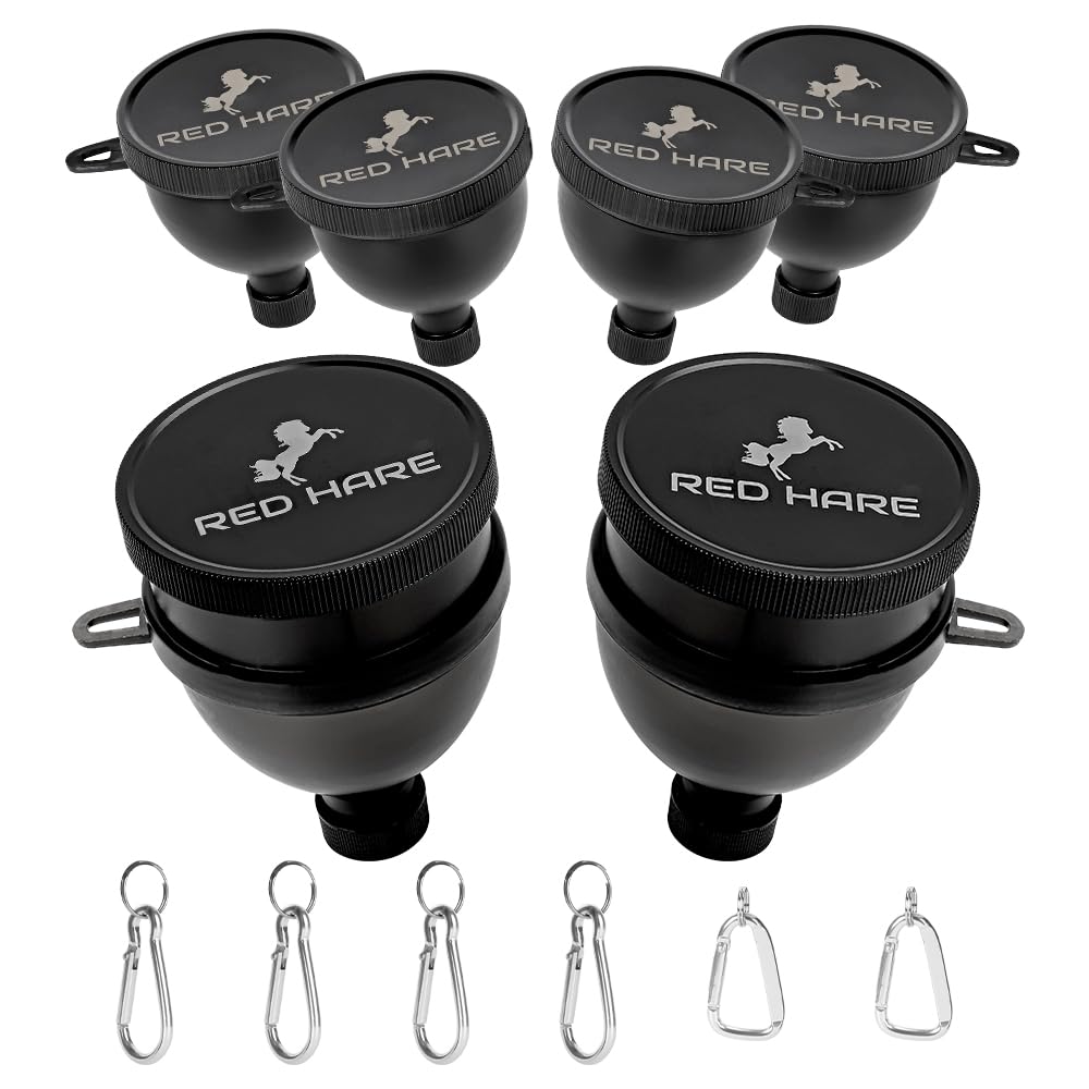 Premium Protein Powder Containers to Go with Sturdy Aluminium Carabiners, Portable Pre Workout and Protein Funnels for Supplement Powder Mixes,