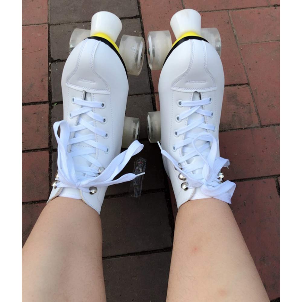 Rollschuhe Für Unisex, Verstellbare Roller Skates Für Männer/Frauen/Kinder/Erwachsene, rutschfeste, Atmungsaktive Indoor Und Outdoor Skating-Schuhe, Weiß, Pink, Größen 30-45