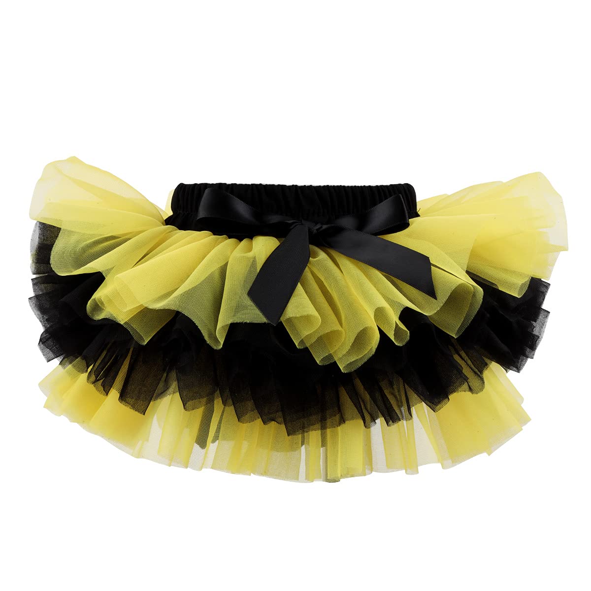 HOOLCHEAN Baby Girl Tutu Skirt Soft Fluffy 4-Layer Tulle Skort with Cotton Diaper Cover for Infant Toddler