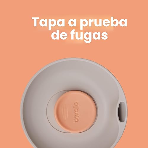 Miniatura 3 de Owala SmoothSip Slider - Vaso de café aislado de acero inoxidable, reutilizable, taza de café helado, taza de viaje para café caliente, sin BPA, 12